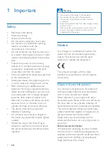 Preview for 4 page of Philips DS1600 User Manual