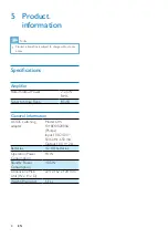 Preview for 10 page of Philips DS3205/98 User Manual