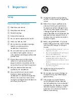 Предварительный просмотр 4 страницы Philips DS3205 User Manual