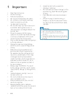 Предварительный просмотр 3 страницы Philips DS3400/05 User Manual