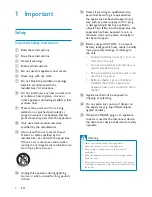 Preview for 3 page of Philips DS3880W/93 User Manual