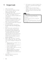 Preview for 3 page of Philips DS7520/93 User Manual