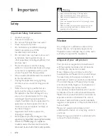 Preview for 3 page of Philips DS7700/78 Quick Start Manual