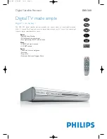 Philips DSR300 Specifications preview