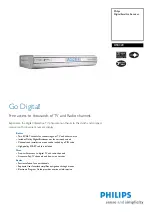 Preview for 1 page of Philips DSR320 Specifications