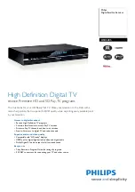 Philips DSR5005 Specifications preview