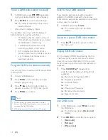 Preview for 16 page of Philips DTB855 User Manual