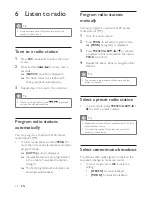 Preview for 16 page of Philips DTM3155 User Manual