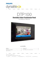 Philips DTP100 Installation Manual предпросмотр