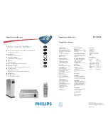 Preview for 1 page of Philips DTR 2000 Technical Specifications