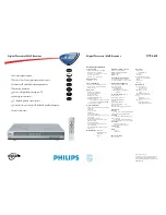 Philips DTR6600 Technical Specifications preview