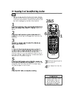 Предварительный просмотр 34 страницы Philips DV900VHS Owner'S Manual