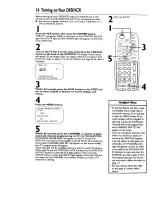 Предварительный просмотр 16 страницы Philips DV900VHS01 Owner'S Manual