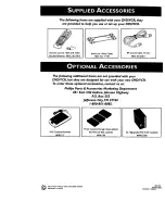 Preview for 84 page of Philips DV900VHS01 Owner'S Manual