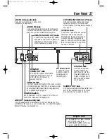 Preview for 27 page of Philips DV910VHS Owner'S Manual