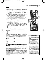 Preview for 35 page of Philips DV910VHS Owner'S Manual