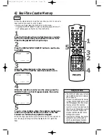 Preview for 42 page of Philips DV910VHS Owner'S Manual