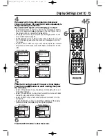 Preview for 75 page of Philips DV910VHS Owner'S Manual