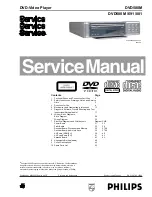 Philips DVD 580M Service Manual предпросмотр