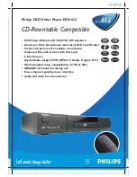 Preview for 1 page of Philips DVD-612 Specifications