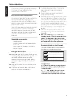 Предварительный просмотр 6 страницы Philips DVD 620 Owner'S Manual