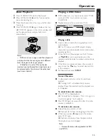 Предварительный просмотр 15 страницы Philips DVD 620 Owner'S Manual