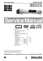 Philips DVD 620 Service Manual preview