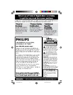 Preview for 2 page of Philips DVD-622 User Manual