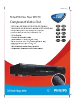 Philips DVD-703 Specifications preview