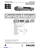 Preview for 1 page of Philips DVD-712 Service Manual