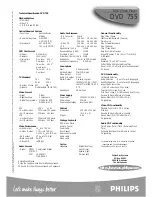 Preview for 2 page of Philips DVD 755 Specifications