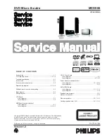 Philips DVD Micro Theater MCD988 Service Manual preview