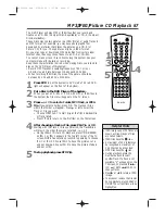 Preview for 67 page of Philips DVD RECEIVER MX5100VR-37X - Owner'S Manual