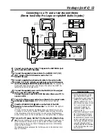 Предварительный просмотр 13 страницы Philips DVD VIDEO RECORDER DVDR985A99 Owner'S Manual