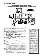 Предварительный просмотр 14 страницы Philips DVD VIDEO RECORDER DVDR985A99 Owner'S Manual