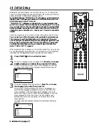 Предварительный просмотр 16 страницы Philips DVD VIDEO RECORDER DVDR985A99 Owner'S Manual