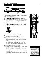 Предварительный просмотр 18 страницы Philips DVD VIDEO RECORDER DVDR985A99 Owner'S Manual