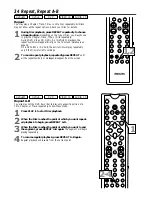 Предварительный просмотр 34 страницы Philips DVD VIDEO RECORDER DVDR985A99 Owner'S Manual