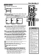 Предварительный просмотр 41 страницы Philips DVD VIDEO RECORDER DVDR985A99 Owner'S Manual