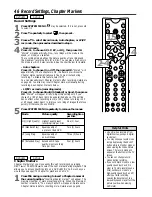 Предварительный просмотр 46 страницы Philips DVD VIDEO RECORDER DVDR985A99 Owner'S Manual