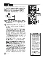 Предварительный просмотр 48 страницы Philips DVD VIDEO RECORDER DVDR985A99 Owner'S Manual