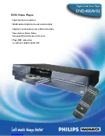 Preview for 1 page of Philips DVD400AV02 Specifications