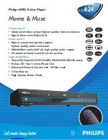 Philips DVD624AT Specifications preview