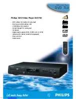 Preview for 1 page of Philips DVD710 Specifications