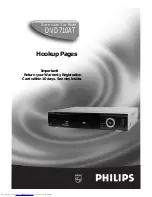 Philips DVD710AT Hook-Up Manual preview