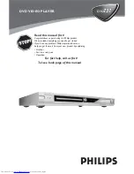 Philips DVD737 User Manual preview