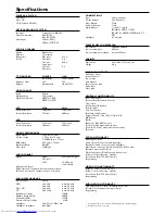 Philips DVD750 Specifications preview