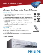 Preview for 1 page of Philips DVD750VR Specifications