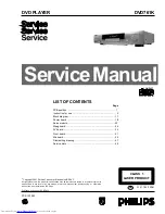 Philips DVD761K Service Manual preview