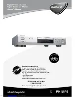 Philips DVD763SA Owner'S Manual preview